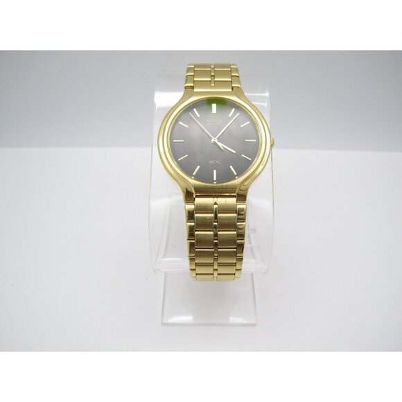 1992 Vtg Seiko SX 3M Quartz WR Analog 34mm Round Watch (H742) "New Battery" - Picture 5 of 11